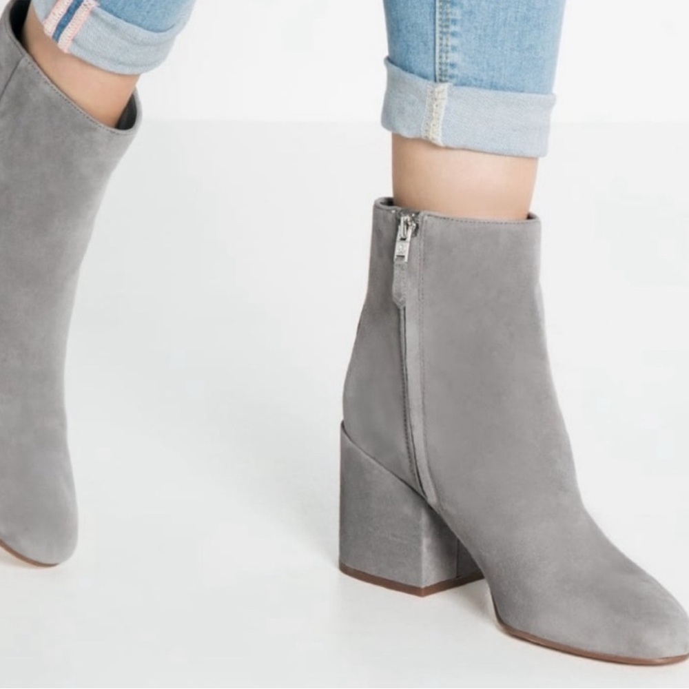 Sam Edelman: Taye Grey Heeled Booties